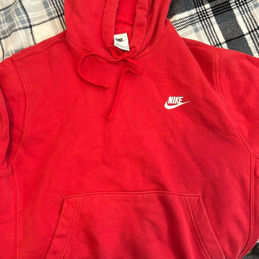 Nike red hoodie